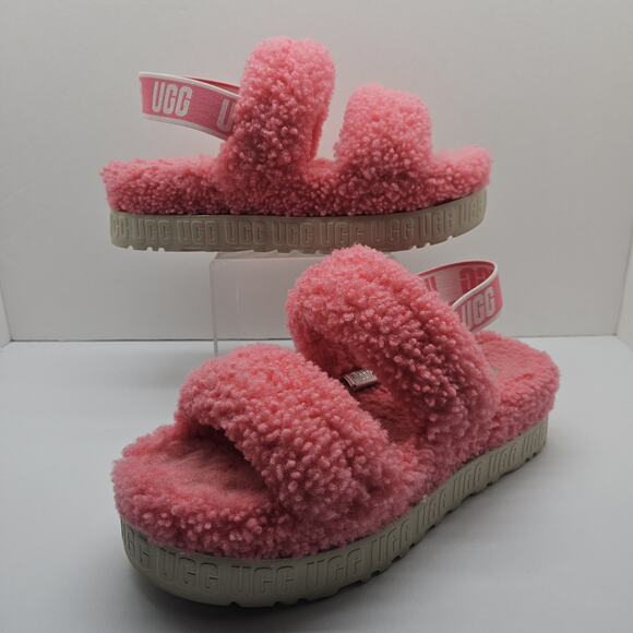UGG Shoes - UGG Oh Fluffita Slingback Sandals Slippers Women’s Size 10 Pink 1120876